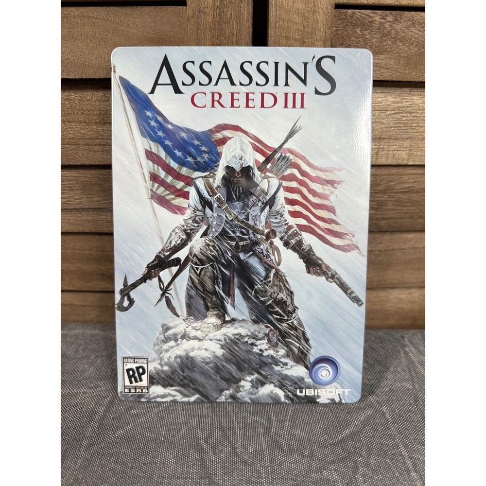Ubisoft Assassins Creed III SteelBook Case Only Connor Kenway Revolution Case
